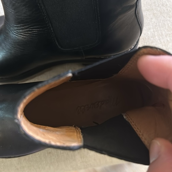 Madewell Women’s The Ivy Chelsea Leather Boots Black Size 6.5 - Picture 6 of 10